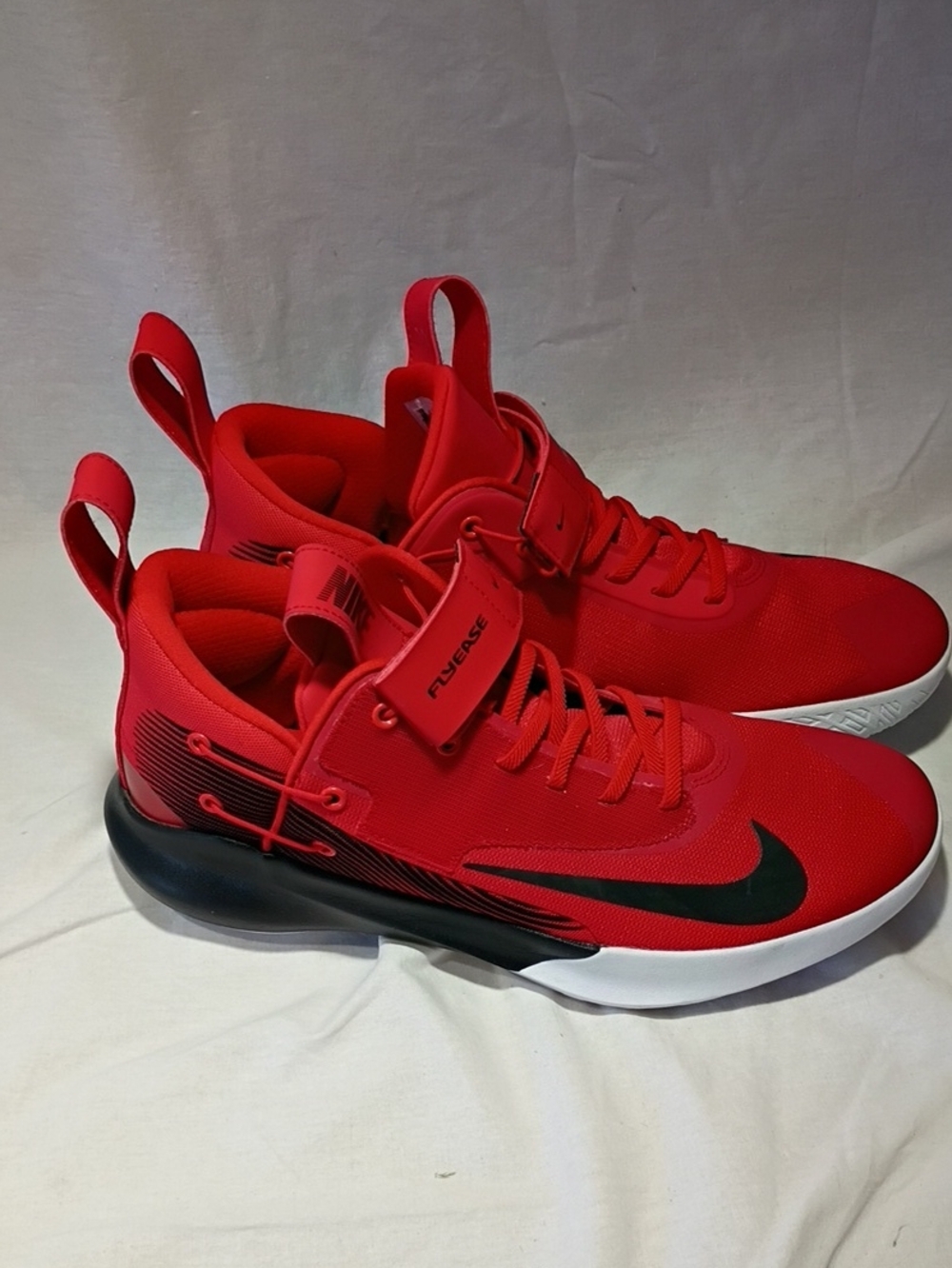 EUC Nike Precision 4 FlyEase 'University Red' Basketball Shoes Men's Size 10